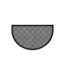 Tapis d'Entrée Demi-Lune Emilio 45x75cm Gris-1