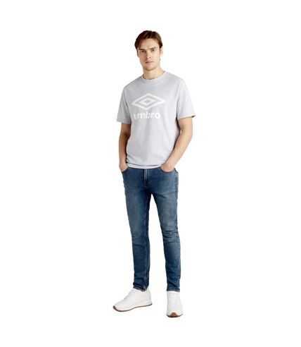 Umbro Mens Team T-Shirt (Grey Marl/White) - UTUO1778