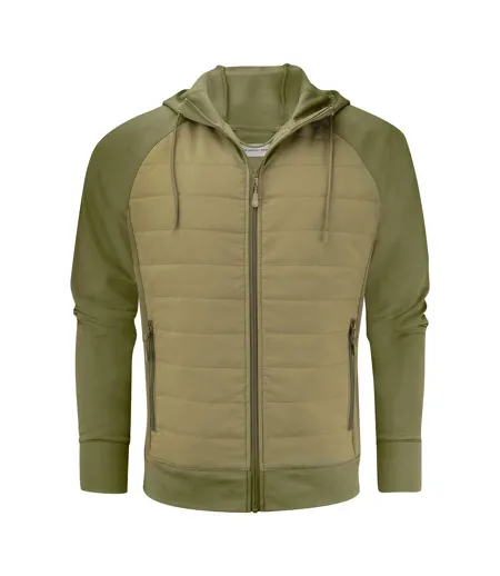 Mens Keyport Hooded Hybrid Jacket Black James Harvest