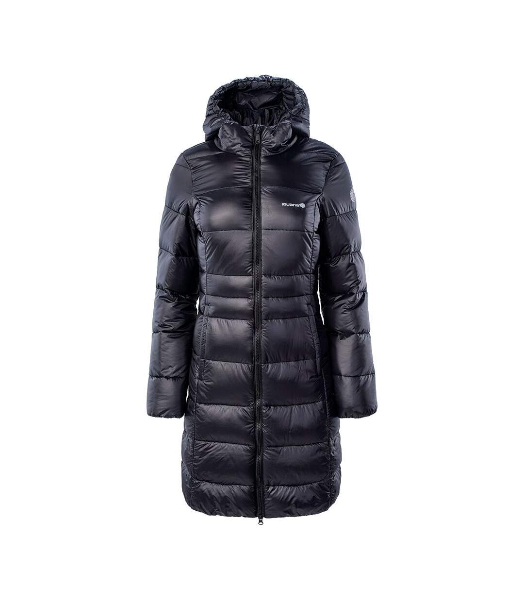 Womens/ladies Mabel Quilted Padded Jacket Black Iguana-1