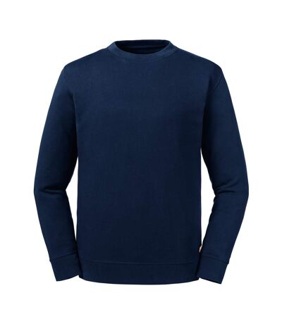 Adults unisex pure organic reversible sweatshirt french navy Russell