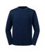 Adults unisex pure organic reversible sweatshirt french navy Russell