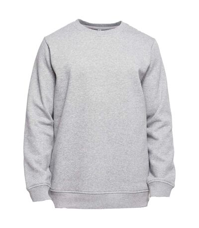 Build Your Brand Mens Basic Sweatshirt (Heather Grey) - UTRW8432