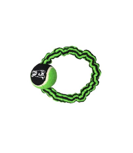 Jouet pour Chien Corde Élastique & Balle 9cm Vert