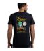 Mens codfather back print t-shirt black Weird Fish-4