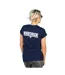 Womens/ladies Maverick Back Print Fitted T-shirt Blue Top Gun-4