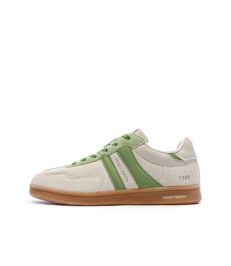 Baskets beige/verte femme teddy smith 120519