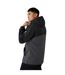 Mens Classic Cagoule Black White Grey Patrick-2