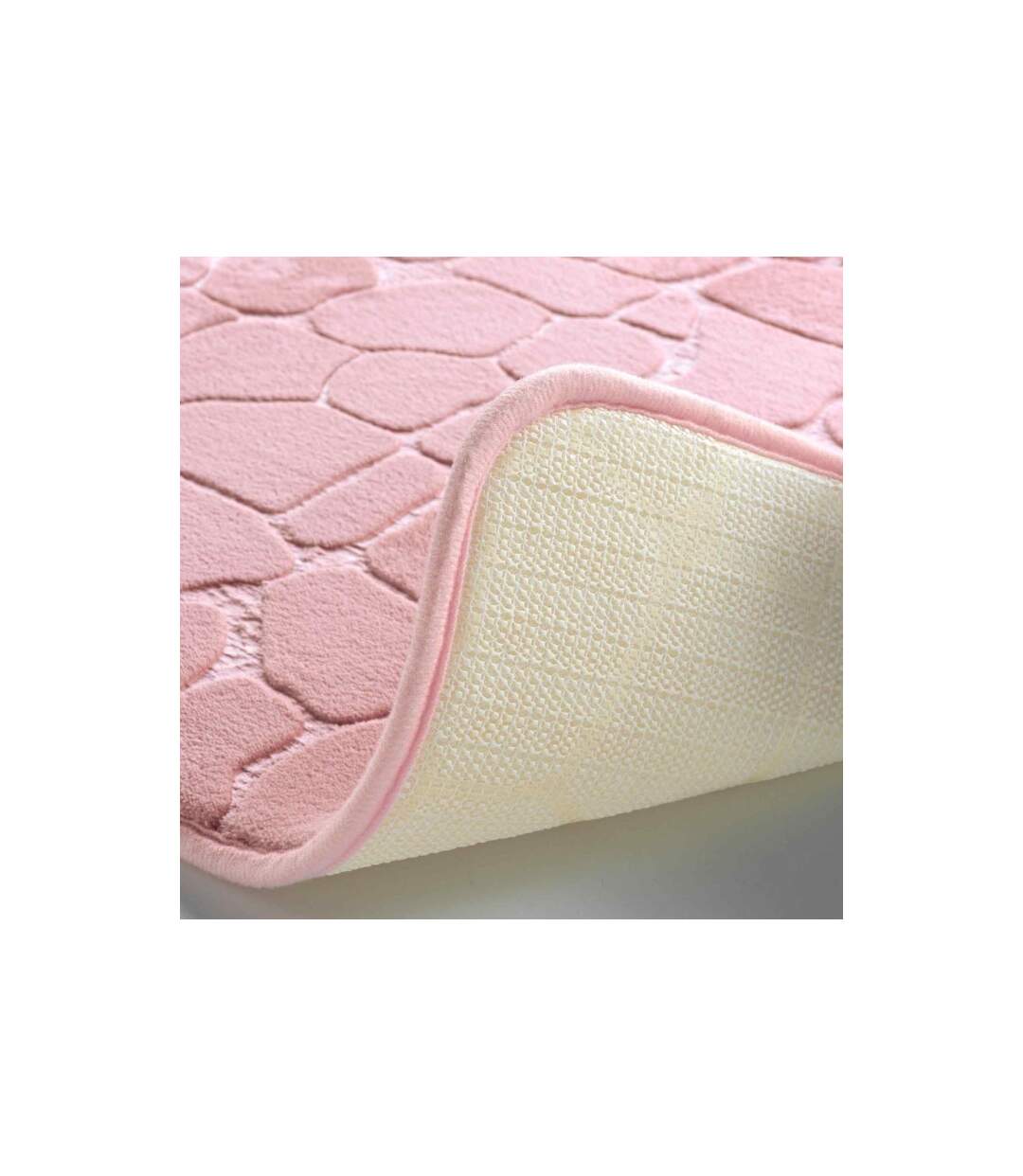 Tapis de Bain Ricochet 50x120cm Rose Poudré-2
