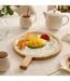 Assiette de Présentation en Bois Inaya 40cm Vert Olive-2