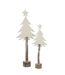 Sapin de Noël sur Tronc Étoile 60cm Blanc Cassé-2