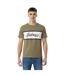Mens Big Logo Crew Neck T-shirt Silver Sage Jack Wills-4