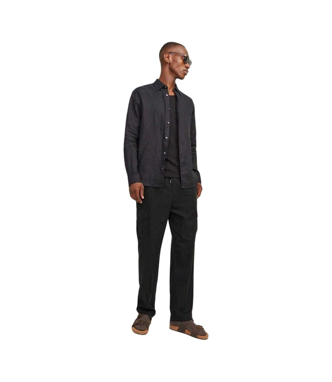 Pantalon À Poches Karl Combat Homme Noir Jack And Jones-4