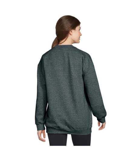 Sweat Softstyle Adulte Gris Foncé Chiné Gildan