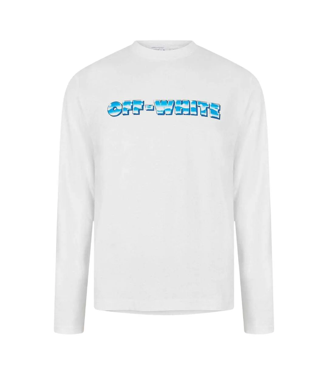 T-shirt Manches Longues Motif/style Logo Homme Blanc Off White-1