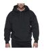 Mens Buffalo Plain Hoodie Black Promostars-2