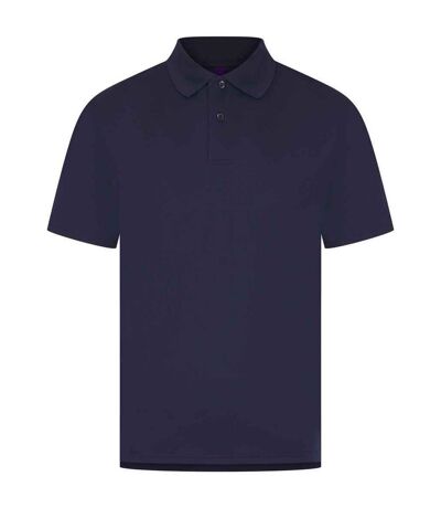 Mens pique polo shirt oxford navy Henbury