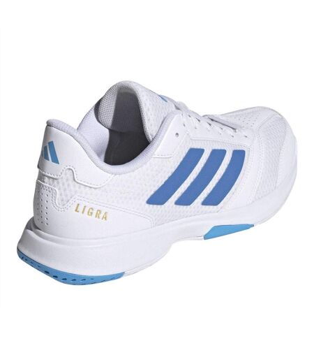 Womens/ladies Volleyball Shoes White Blue Adidas