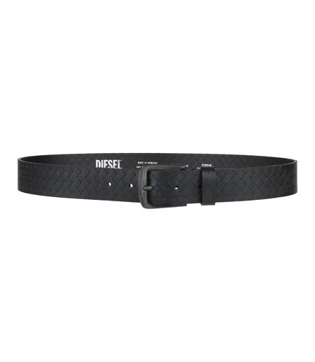 Ceinture texturée  noir homme diesel basic belt