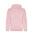 Mens Organic Hoodie Baby Pink Awdis-1