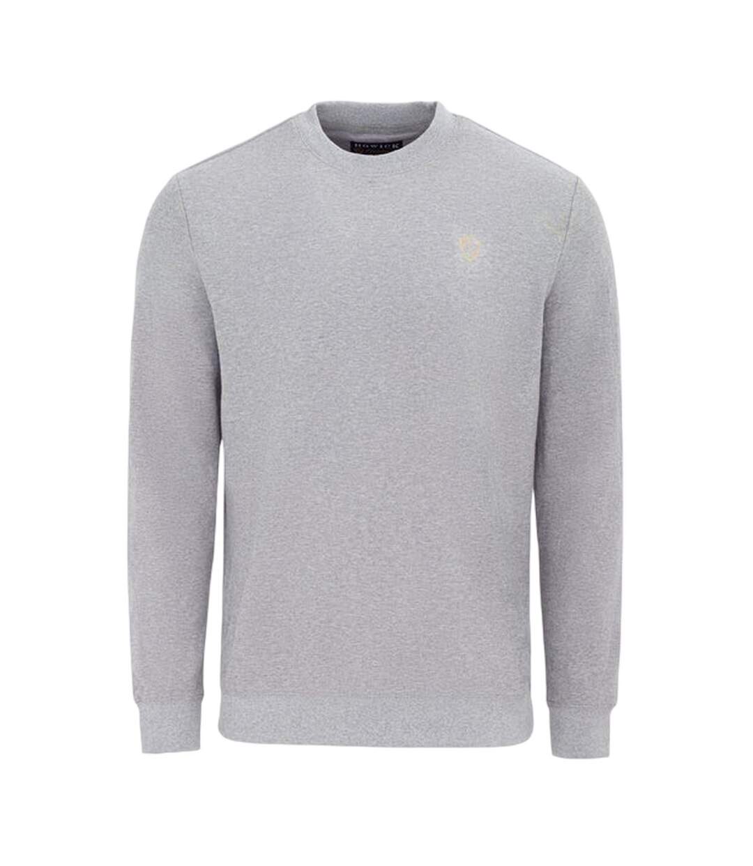 Mens Logo Sweatshirt Mid Grey Marl Howick-1