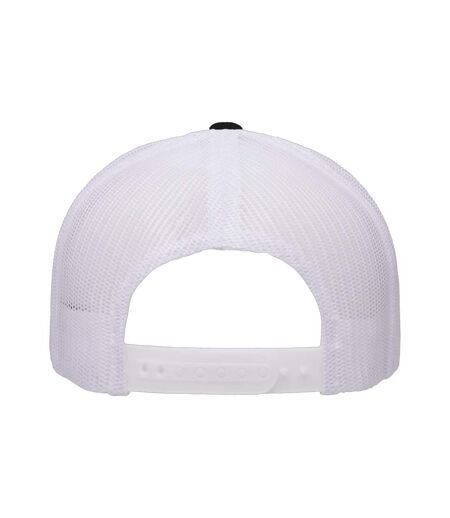 Casquette Trucker Retro Noir Blanc Flexfit