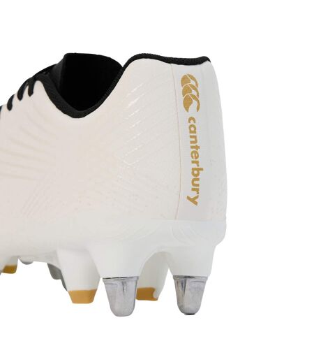 Unisex Adult Stampede Groundbreak Team Stamped Soft Ground Football Boots White Canterbury