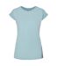 T-shirt Femme Bleu Océan Build Your Brand-1
