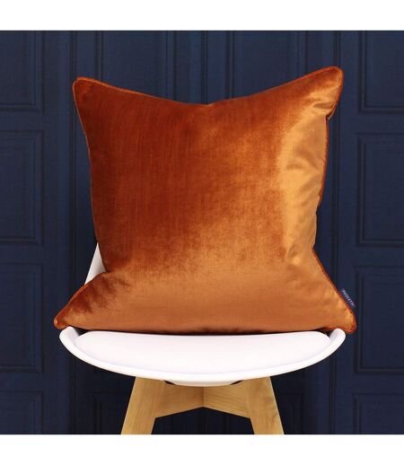 Riva Home - Housse de coussin en velours (Orange) (55 x 55 cm) - UTRV1084