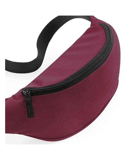 Pack of 2  Adjustable belt bag 2.5 litres  burgundy Bagbase