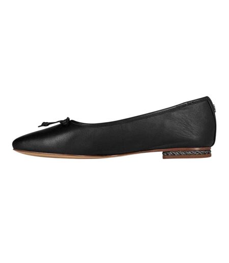 Womens/ladies Marison Leather Ballet Flats Black Sam Edelman