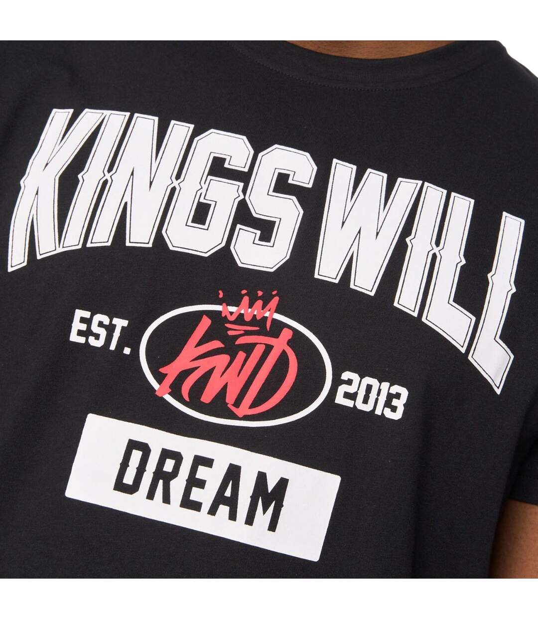 T-shirt Knockout Homme Noir Kings Will Dream-4