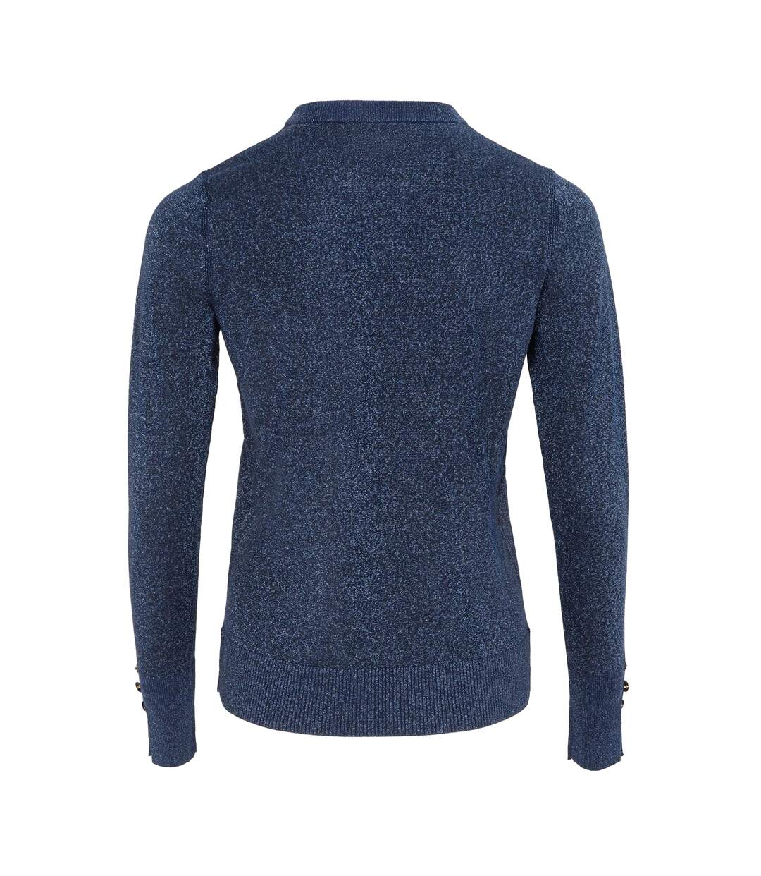 Pull Motif/style Scintillant Femme Bleu Marine Biba-2