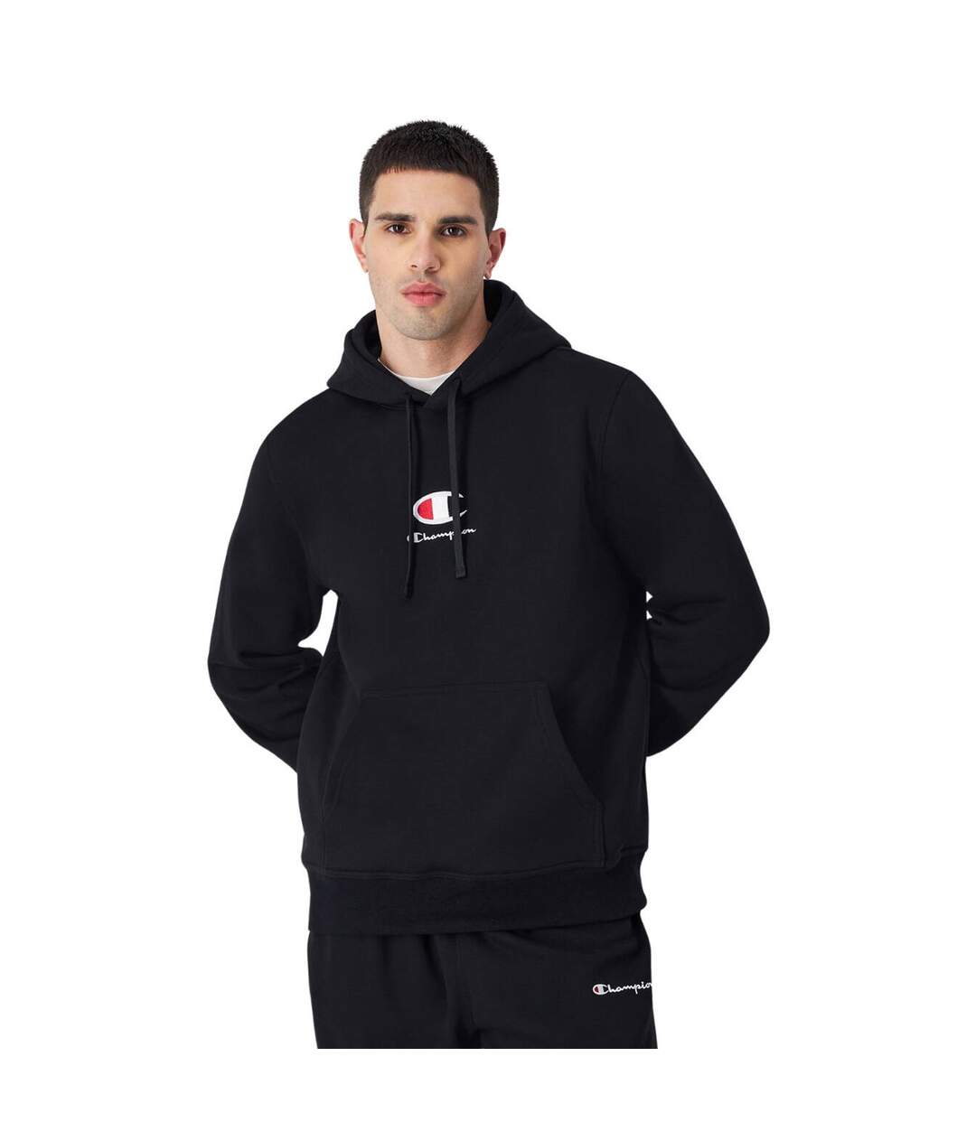 Sweat À Capuche Homme Noir Champion-1