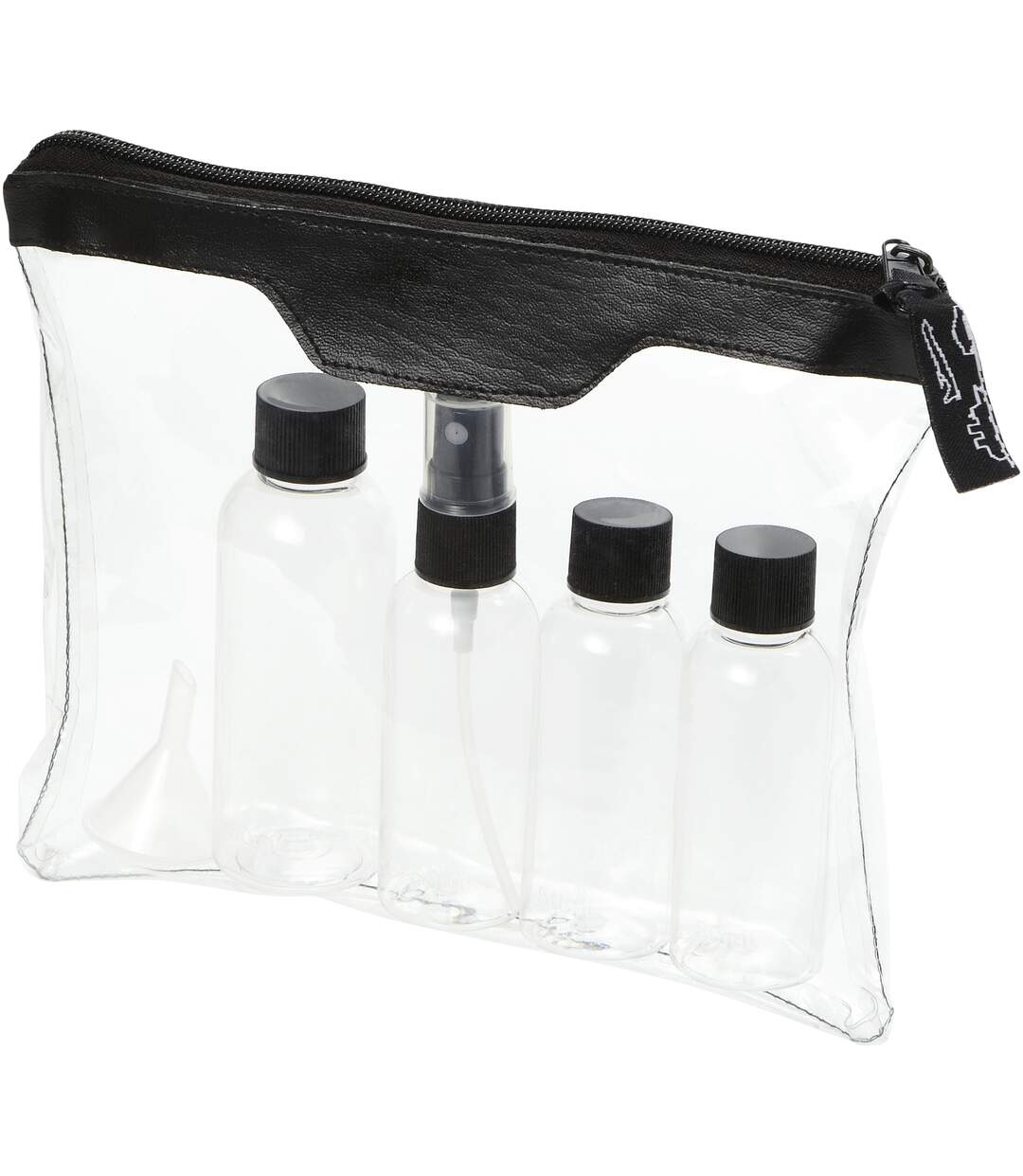 Set de bouteilles de voyage approuvé par la compagnie aérienne munich 20 x 16 x 3.4 cm transparent/black Bullet-3