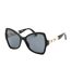 Lunettes De Soleil Motif Papillon Femme Taille Unique Noir Moschino-1