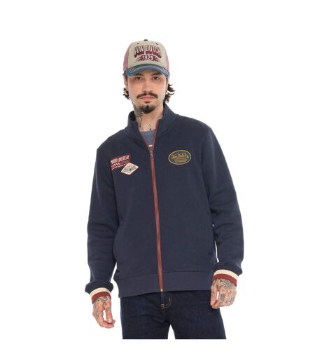 Sweat zippé en molleton avec écusson Wyatt Vondutch