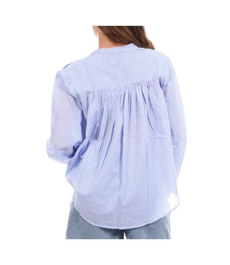 Blouse bleu/blanche femme goa ros