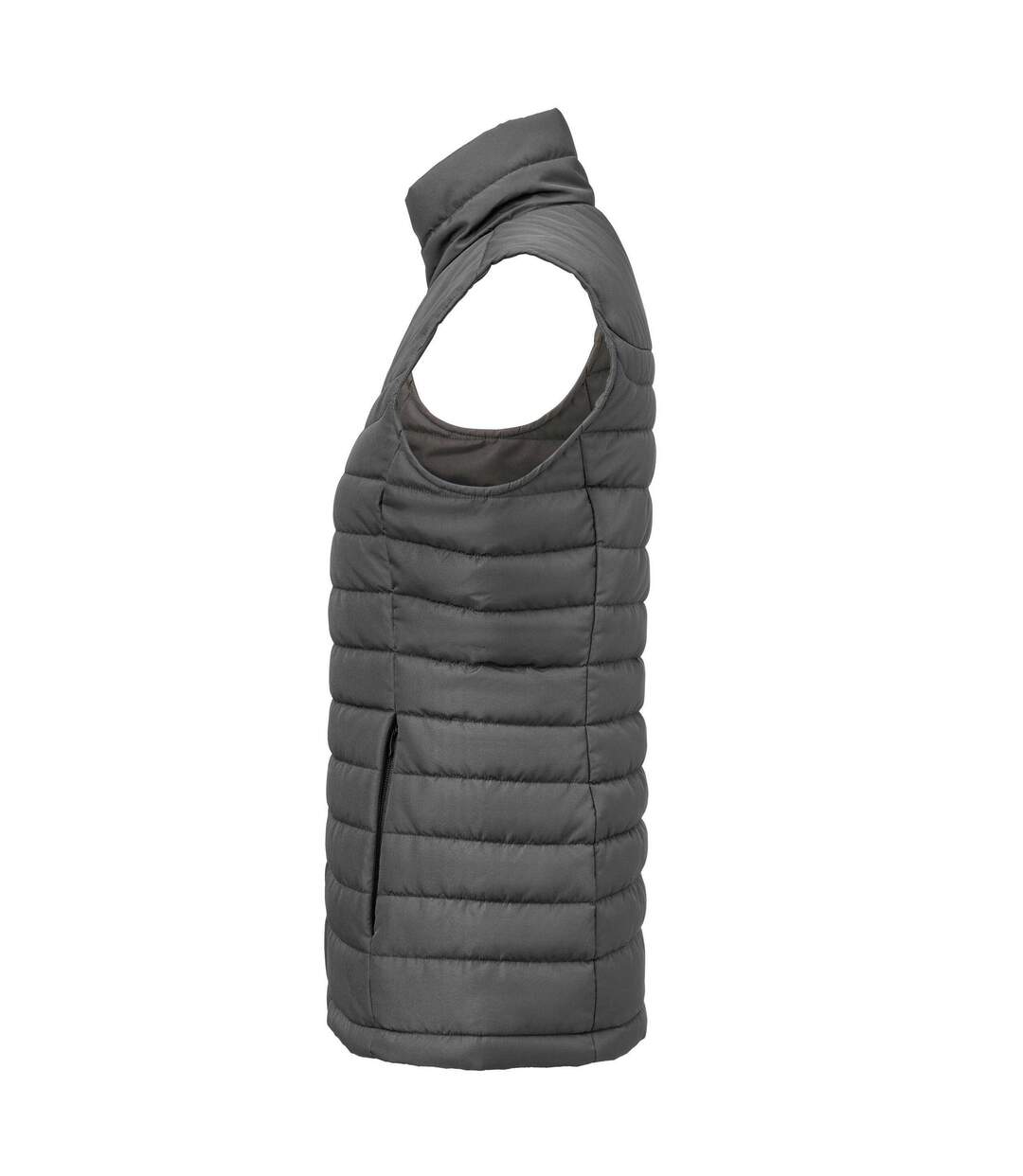 Womens/ladies Arches Padded Bust Gilet Steel Grey James Harvest-3