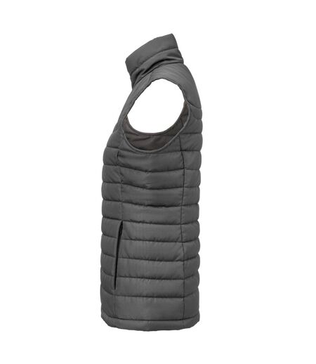 Womens/ladies Arches Padded Bust Gilet Steel Grey James Harvest
