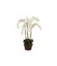 Fleur Artificielle Déco Orchidée en Terre 98cm Blanc