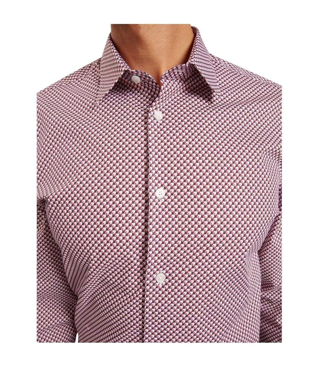 Chemise Motif/style Géométrique Homme Blanc Ted Baker-4