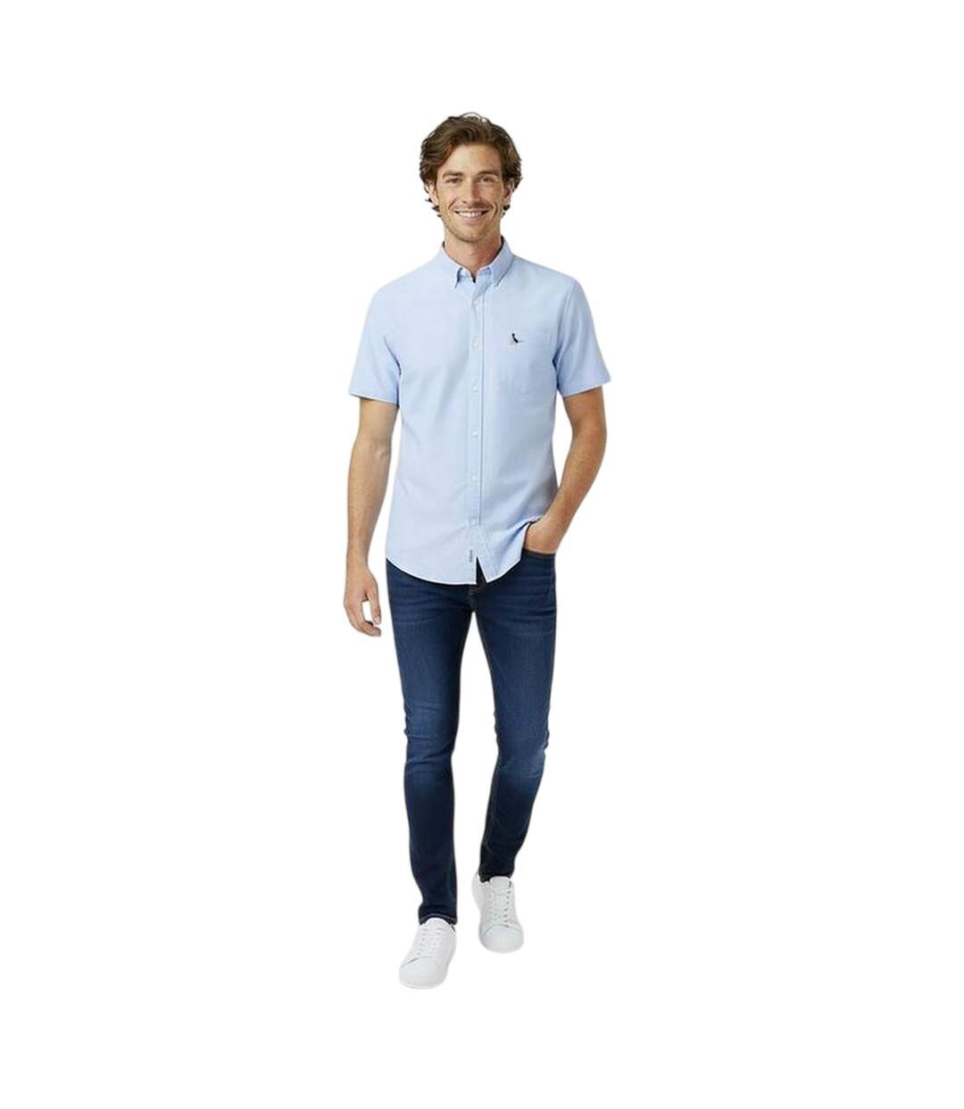 Mens Stableton Classic Oxford Button-down Shirt Sky Blue Jack Wills-4