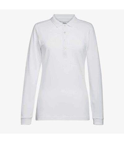 Brook Taverner Womens/Ladies Anna Long-Sleeved Polo Shirt (White) - UTPC5849