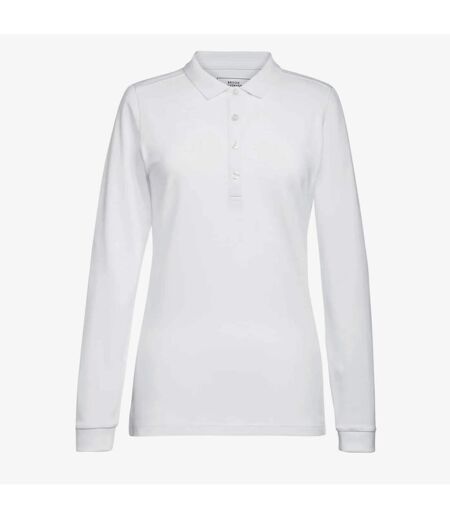 Brook Taverner Womens/Ladies Anna Long-Sleeved Polo Shirt (White) - UTPC5849