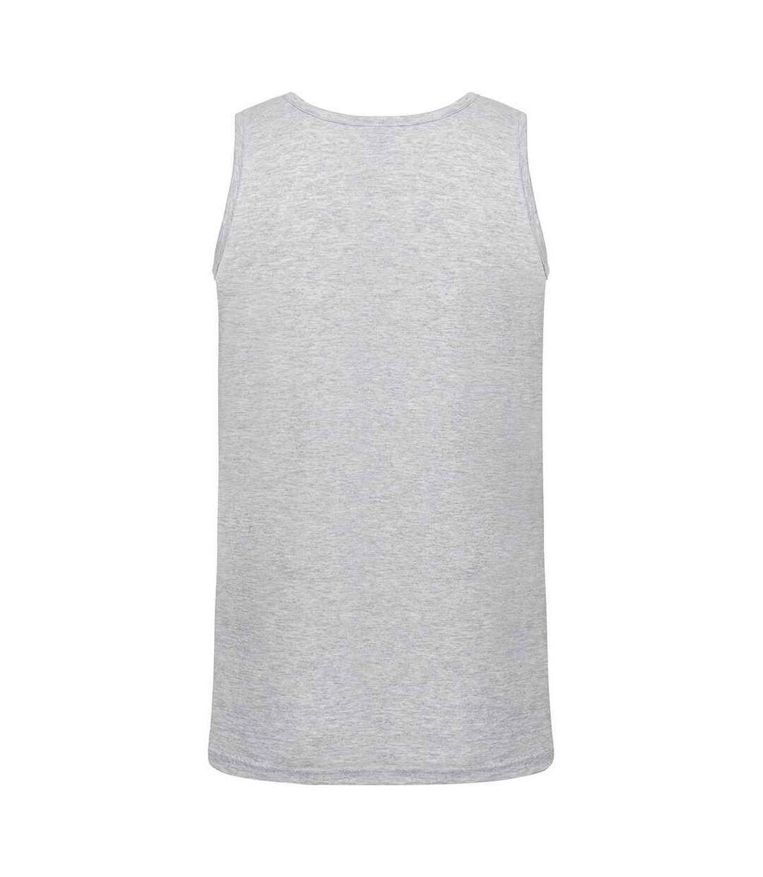 Mens Athletic Vest Top Heather Grey Fruit Of The Loom-2