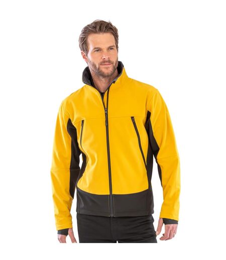 Veste Softshell Activity Homme Jaune Noir Result