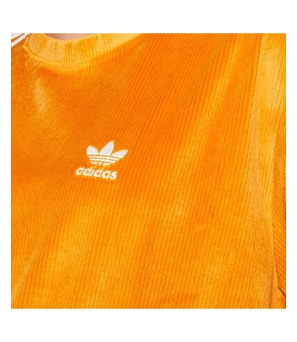 T-shirt en Velours Orange Femme Adidas H37840 - 34