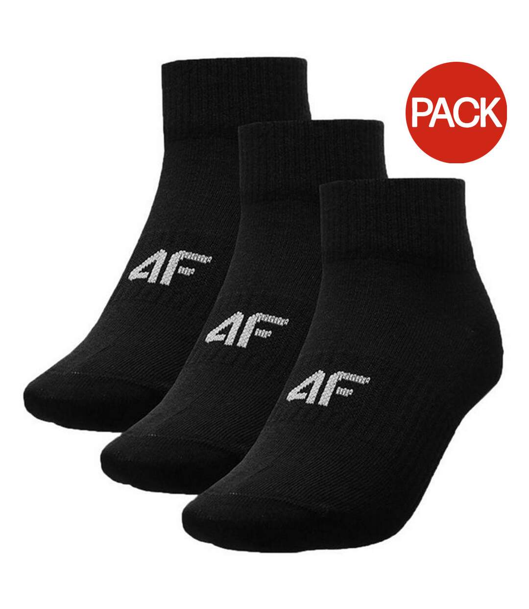 Chaussettes Motif/style Logo Femme Noir 4F-1