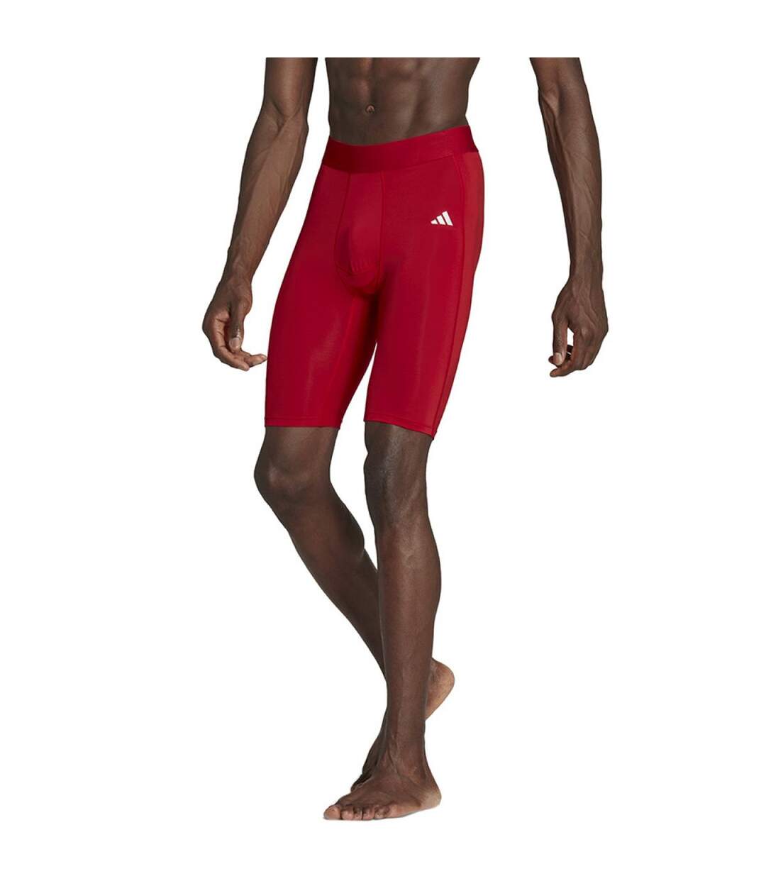 Collant Style Courte Homme Rouge Adidas-1